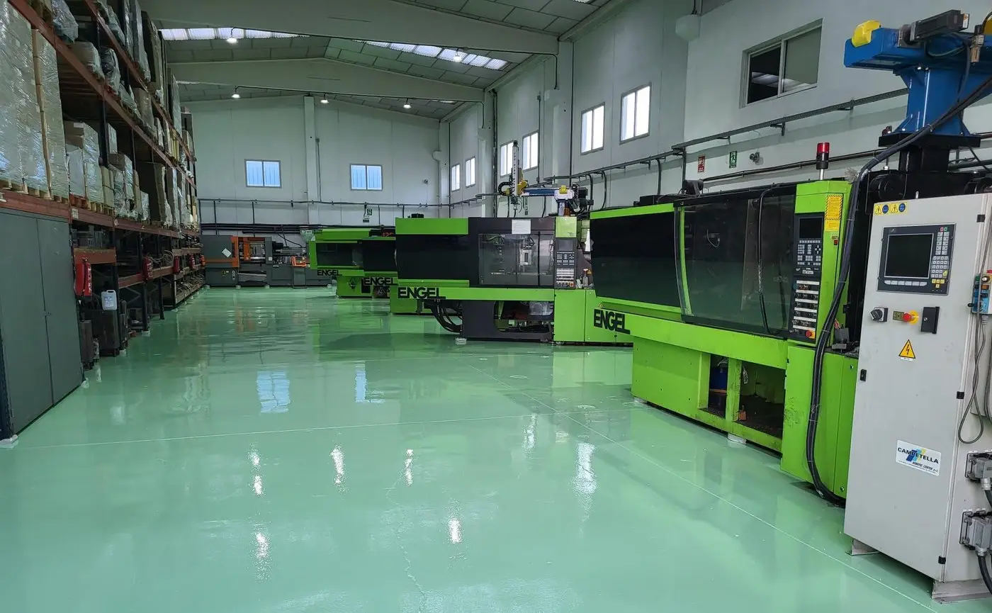 ENGEL injection machines at our factory in Madrid